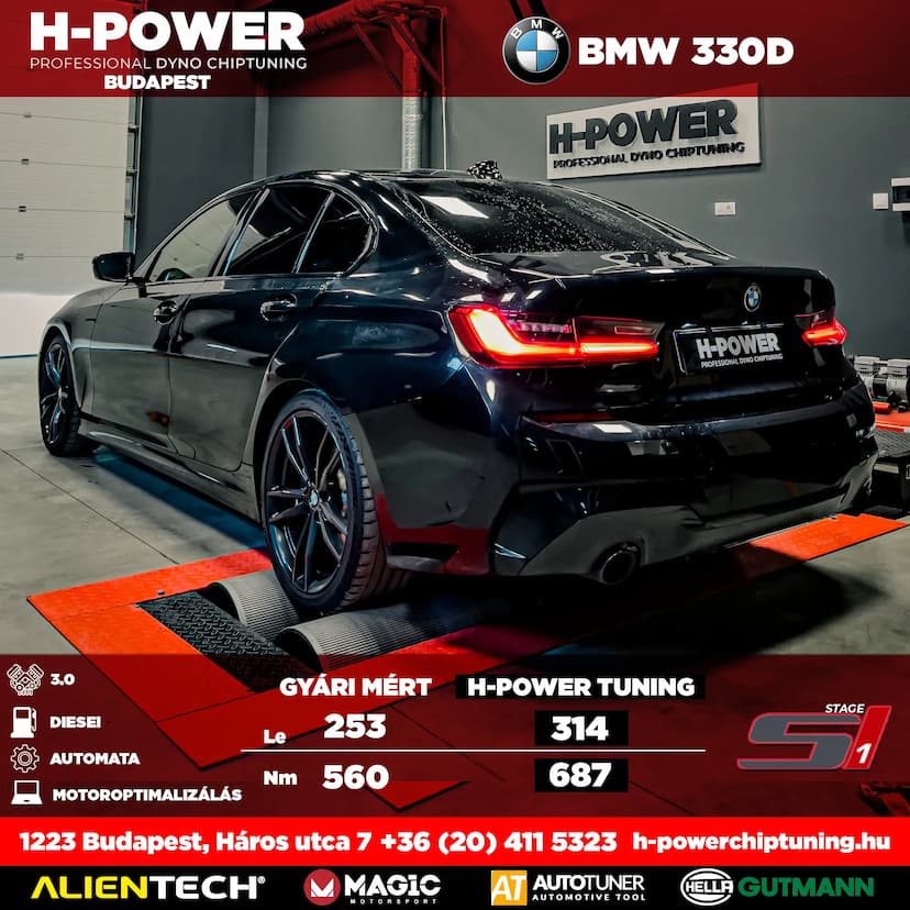 BMW 330D H-Power Chiptuning – Chiptuning Budapesten és Debrecenben